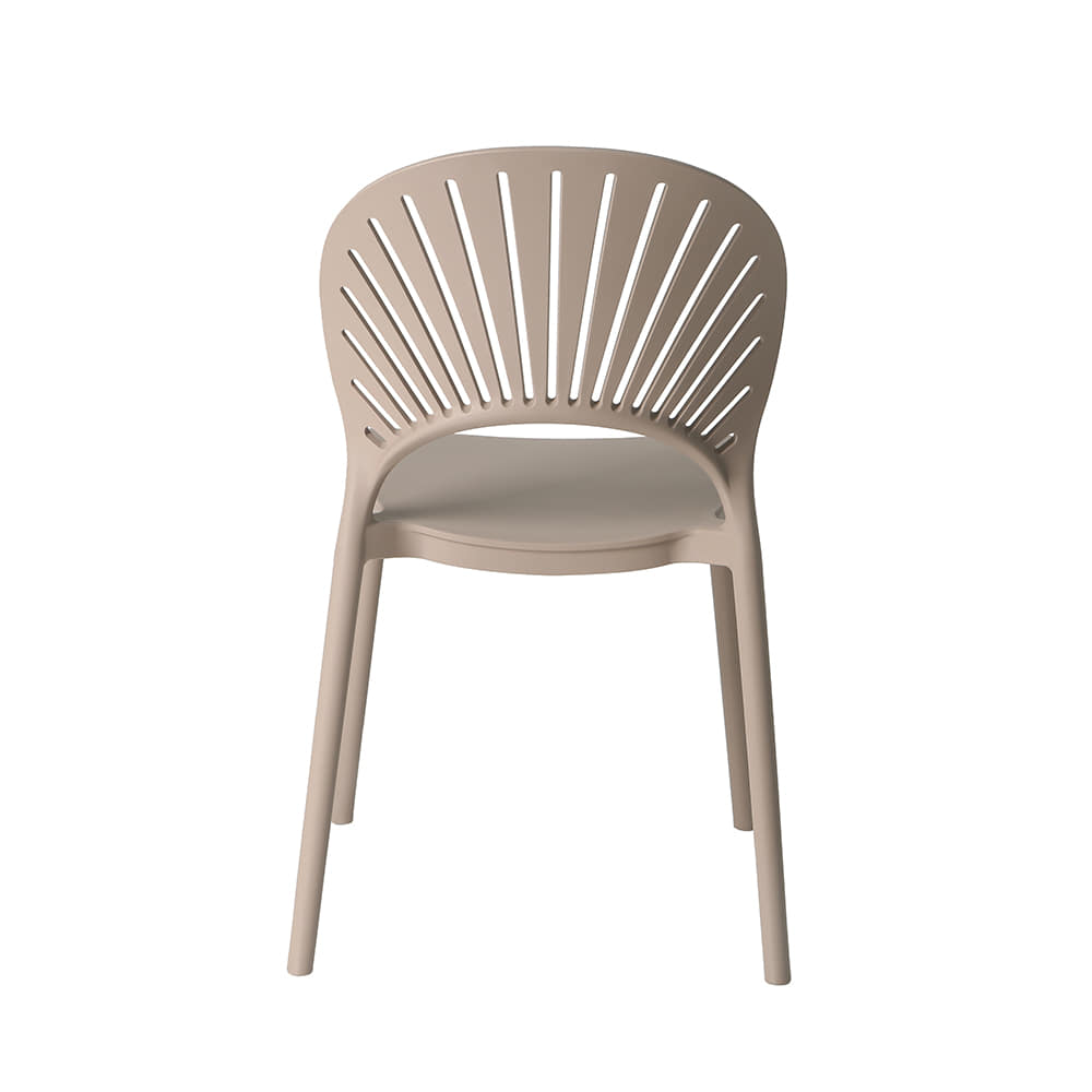 Taupe Polypropylene Side Chair-PP Chair