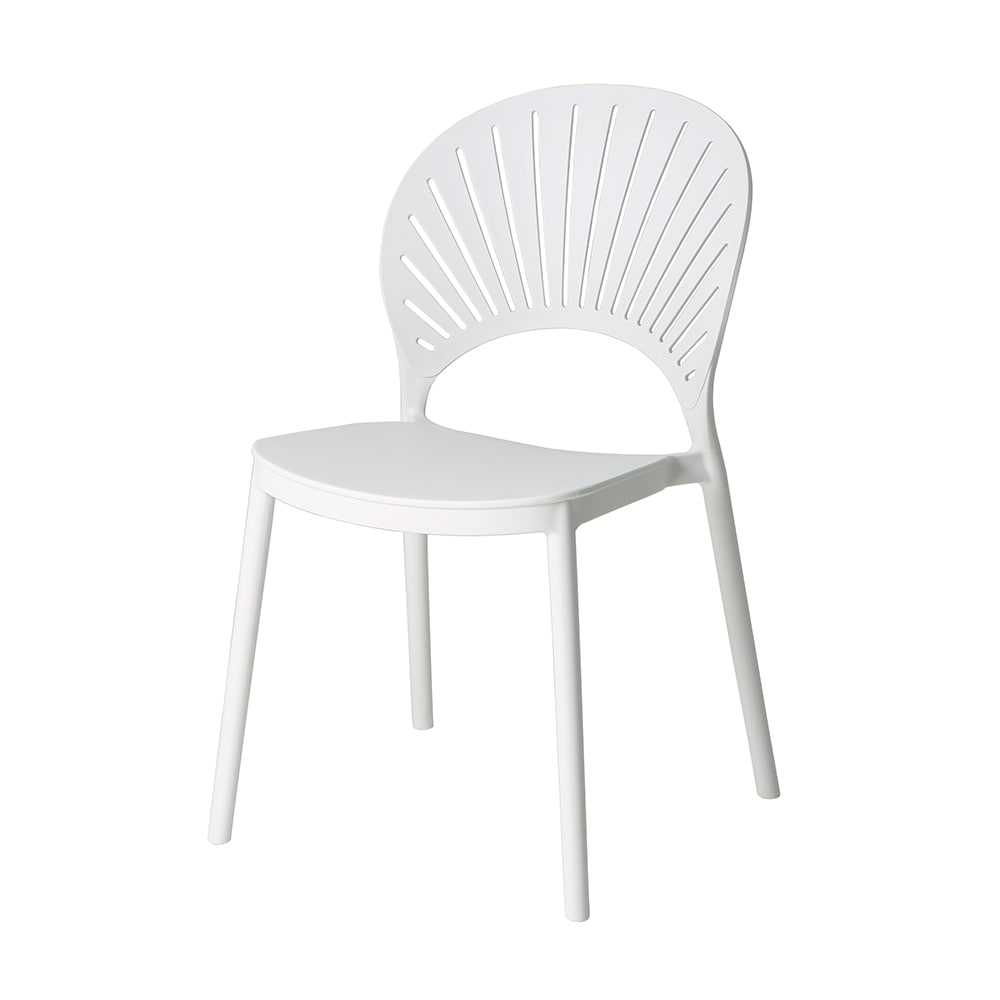 White Polypropylene Side Chair-PP Chair