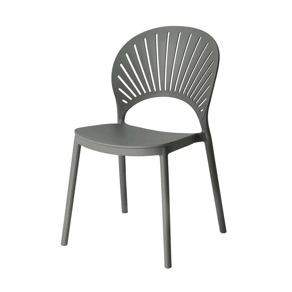 Mustard Polypropylene Side Chair-PP Chair
