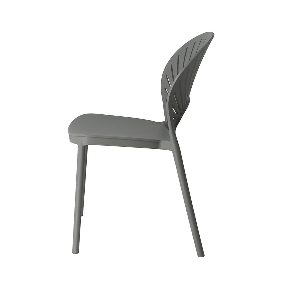 Mustard Polypropylene Side Chair-PP Chair