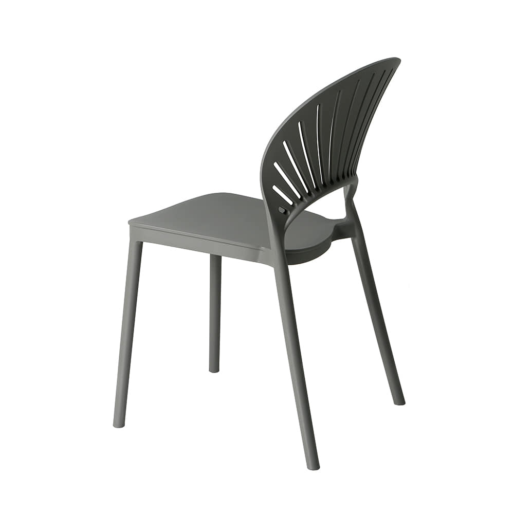 Mustard Polypropylene Side Chair-PP Chair