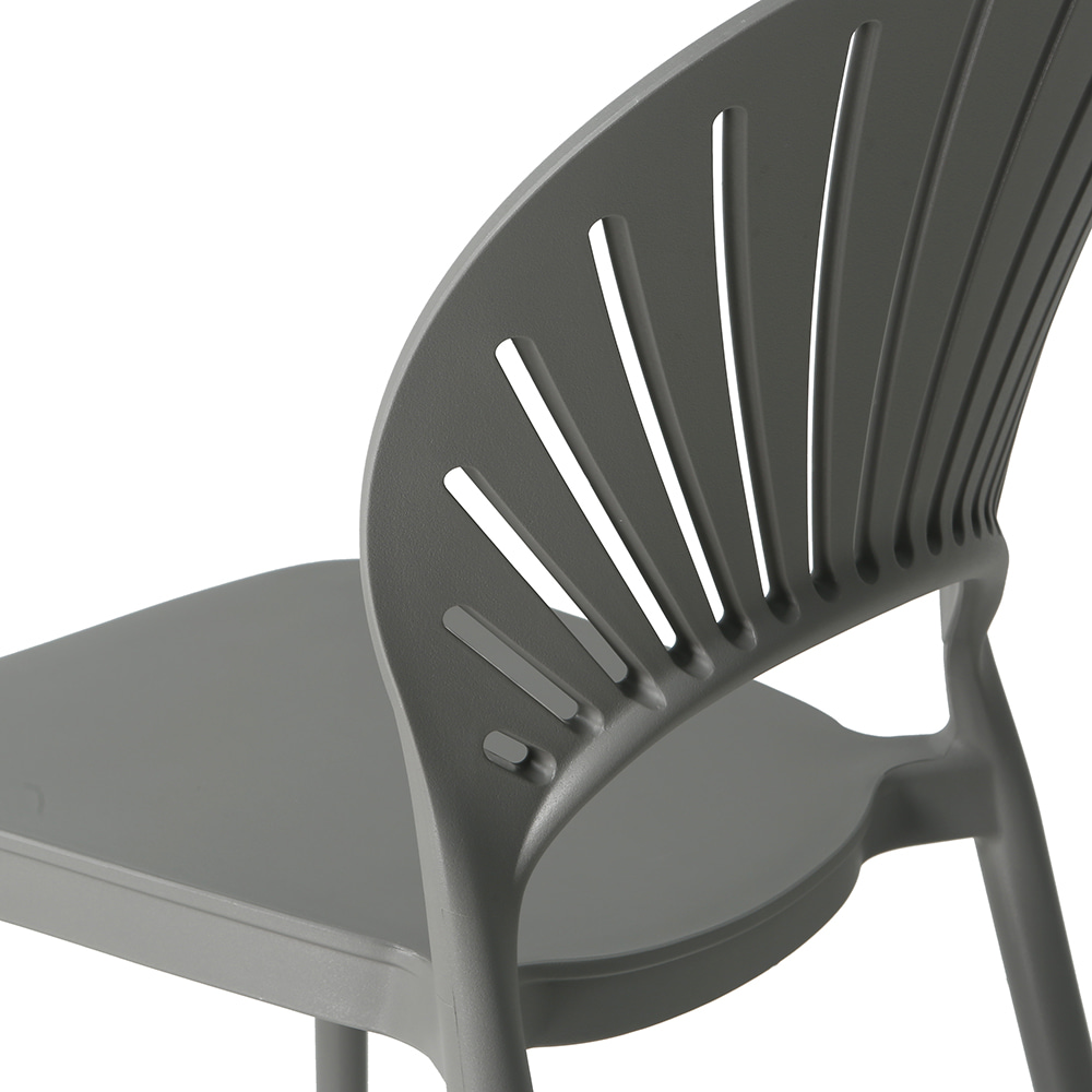 Mustard Polypropylene Side Chair-PP Chair