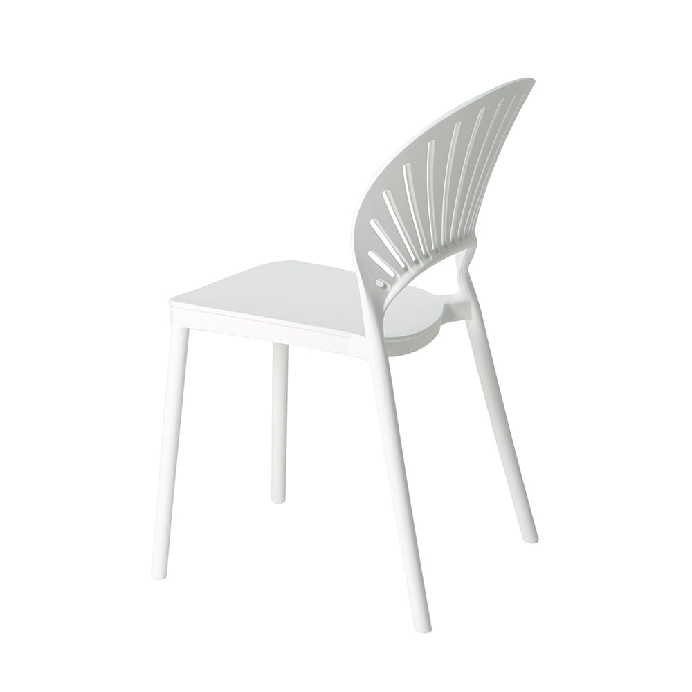 White Polypropylene Side Chair-PP Chair