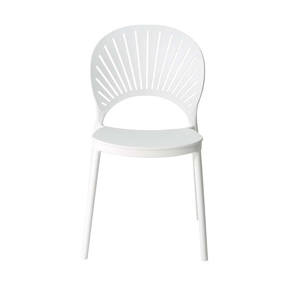 White Polypropylene Side Chair-PP Chair