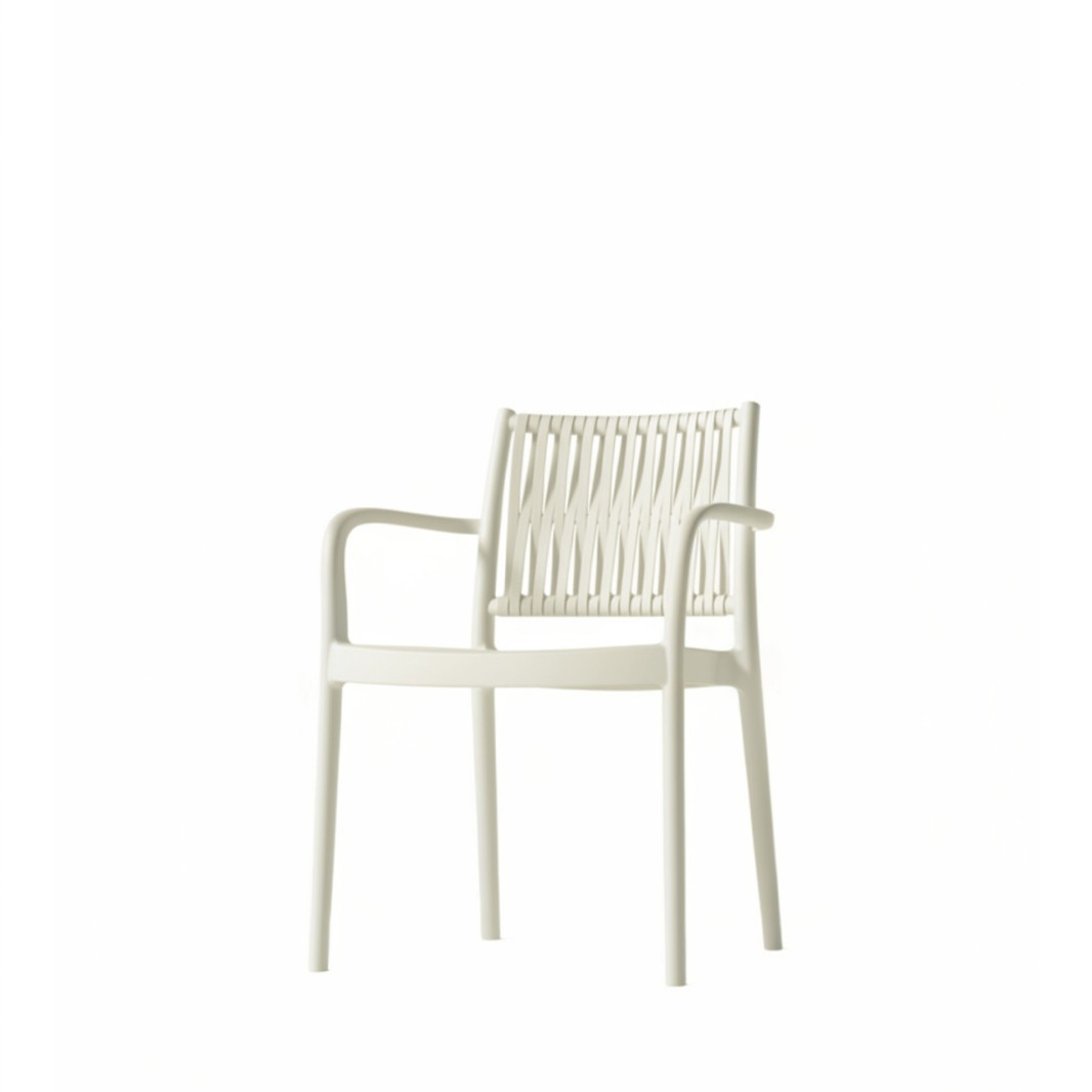 Wholesale Woven Plastic Armchair | Commercial Outdoor Dining Chair for Restaurant & Hotel