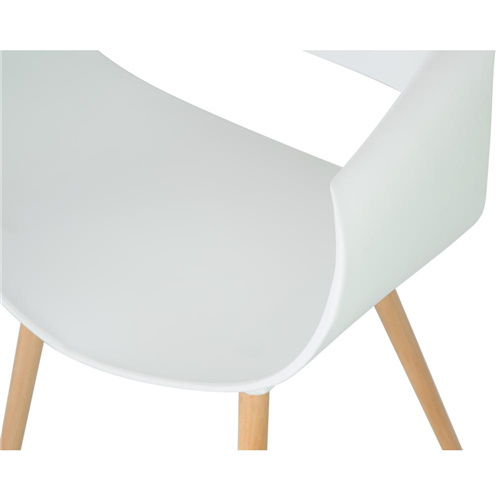 Infinity Chairs Wood Feet In White-PP Chair