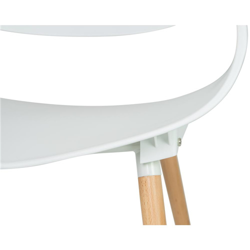 Infinity Chairs Wood Feet In White-PP Chair