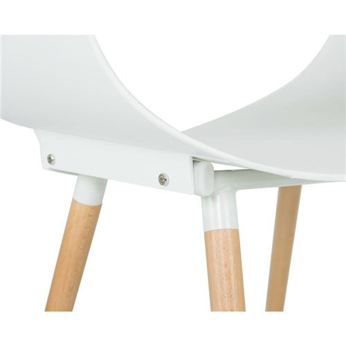 Infinity Chairs Wood Feet In White-PP Chair