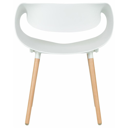 Infinity Chairs Wood Feet In White-PP Chair