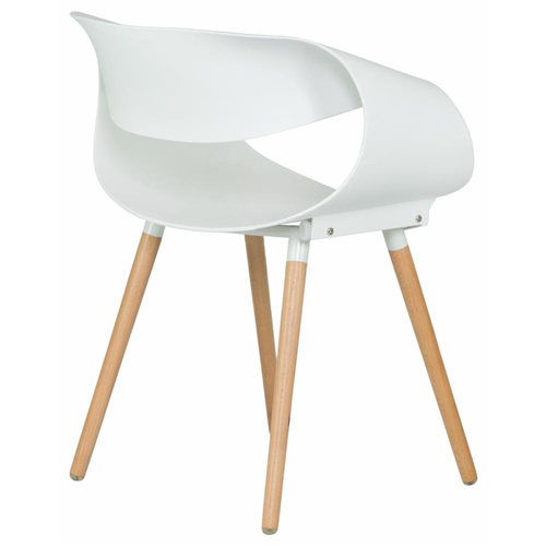 Infinity Chairs Wood Feet In White-PP Chair