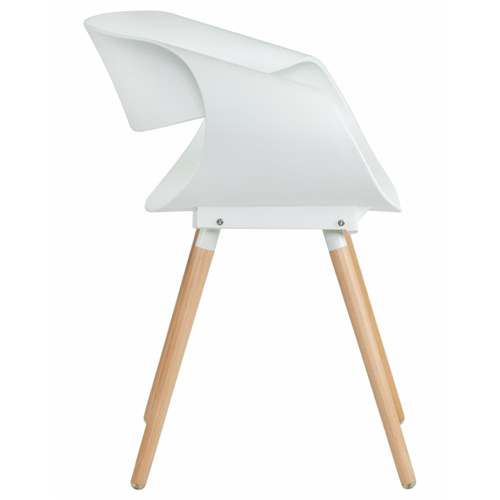 Infinity Chairs Wood Feet In White-PP Chair