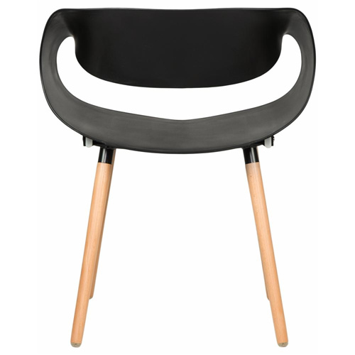 Infinity Chairs Wood Feet In Black-PP Chair