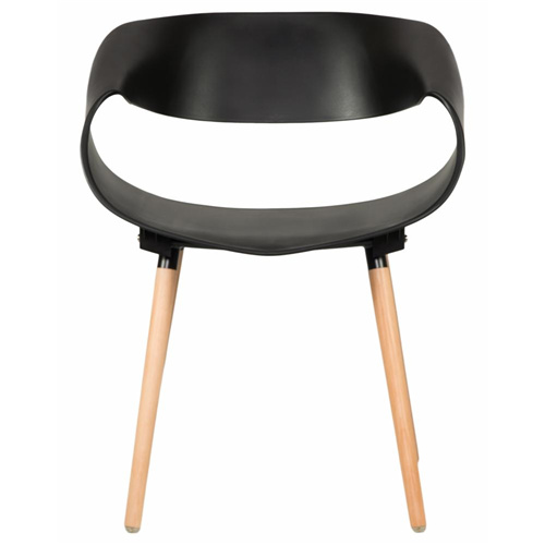 Infinity Chairs Wood Feet In Black-PP Chair