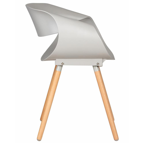 Infinity Chairs Wood Feet In Warm Grey-PP Chair