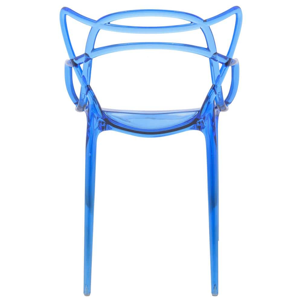 Masters Chair Designer Transparent Blue-PP Chair