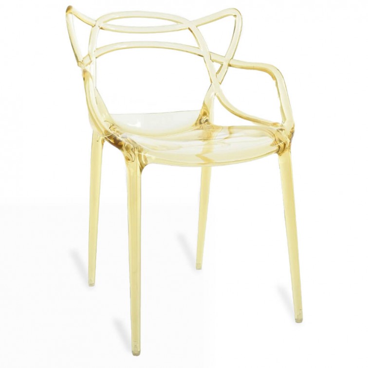 Masters Chair Designer Transparent Yellow-PP Chair