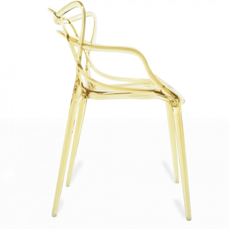 Masters Chair Designer Transparent Yellow-PP Chair