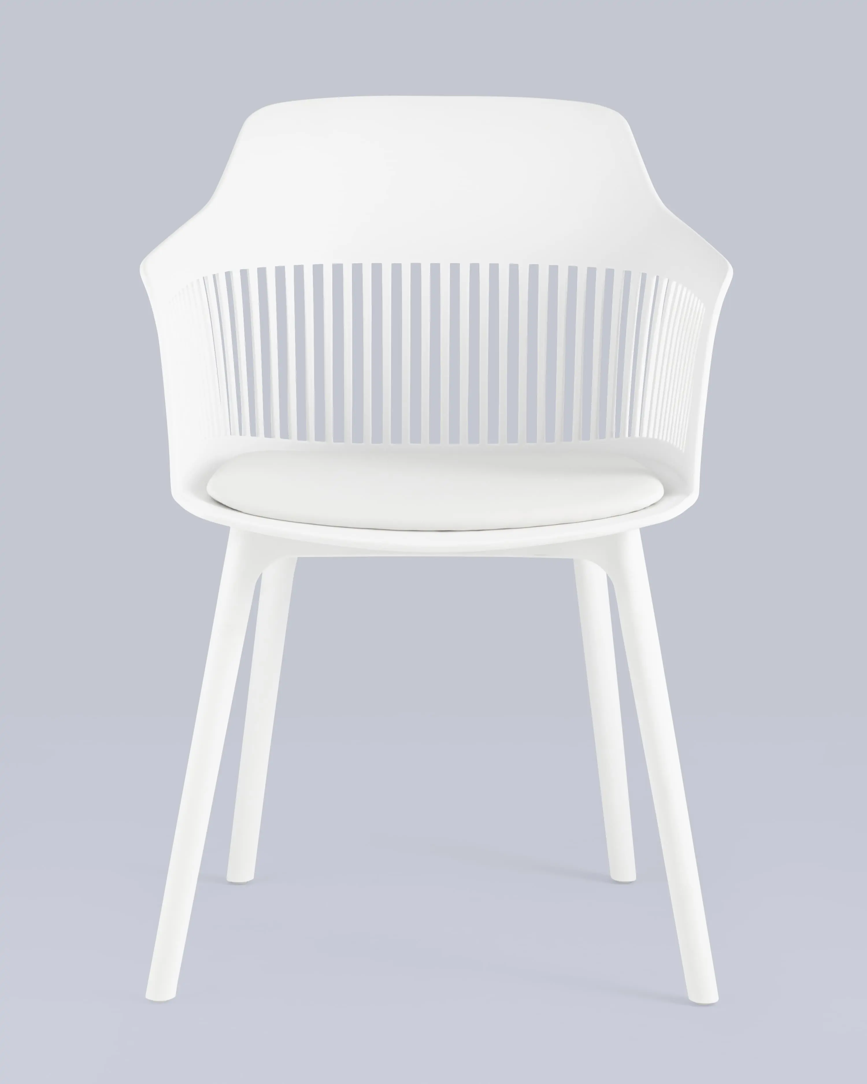 Polypropylene Armchair In White-PP Chair