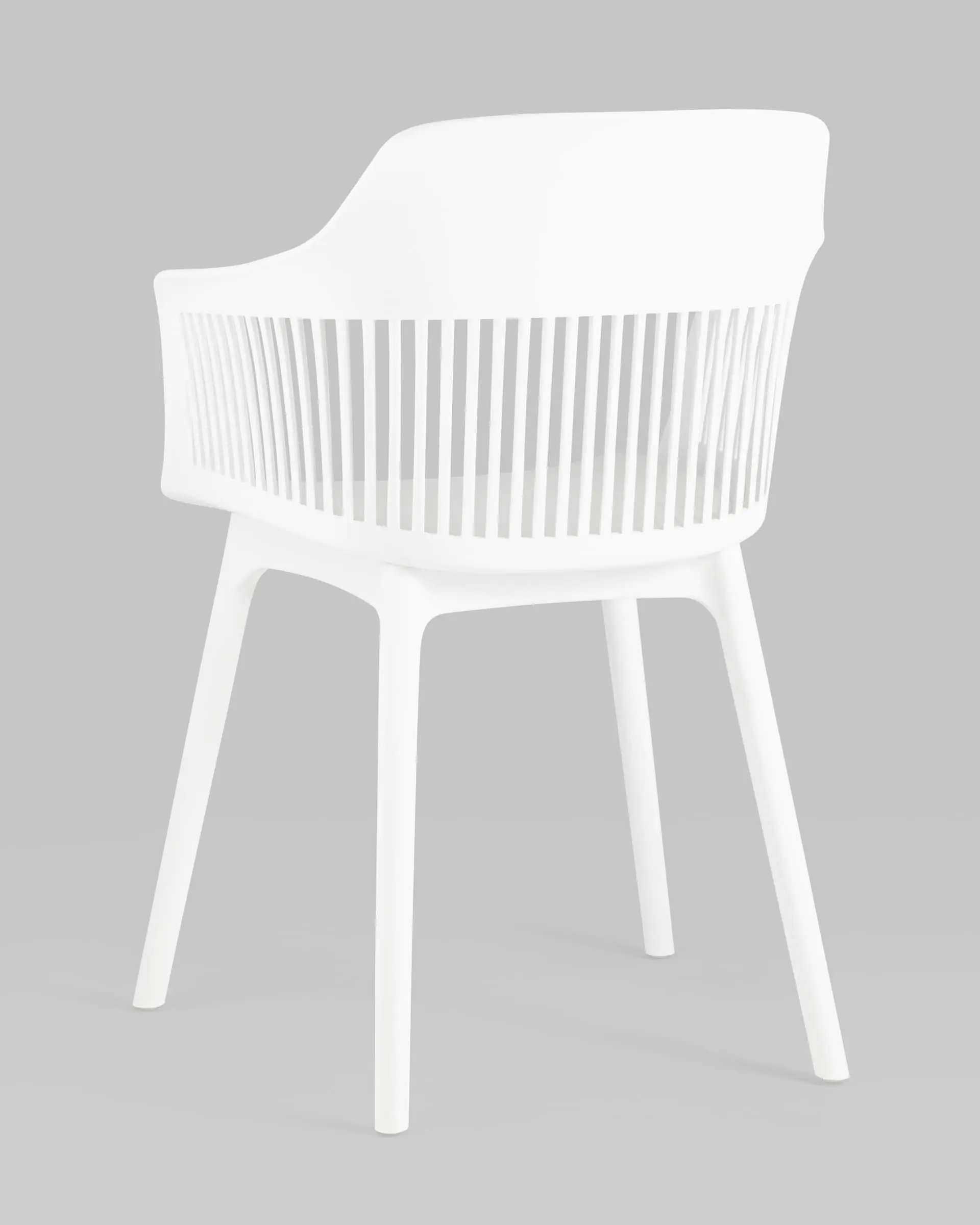 Polypropylene Armchair In White-PP Chair