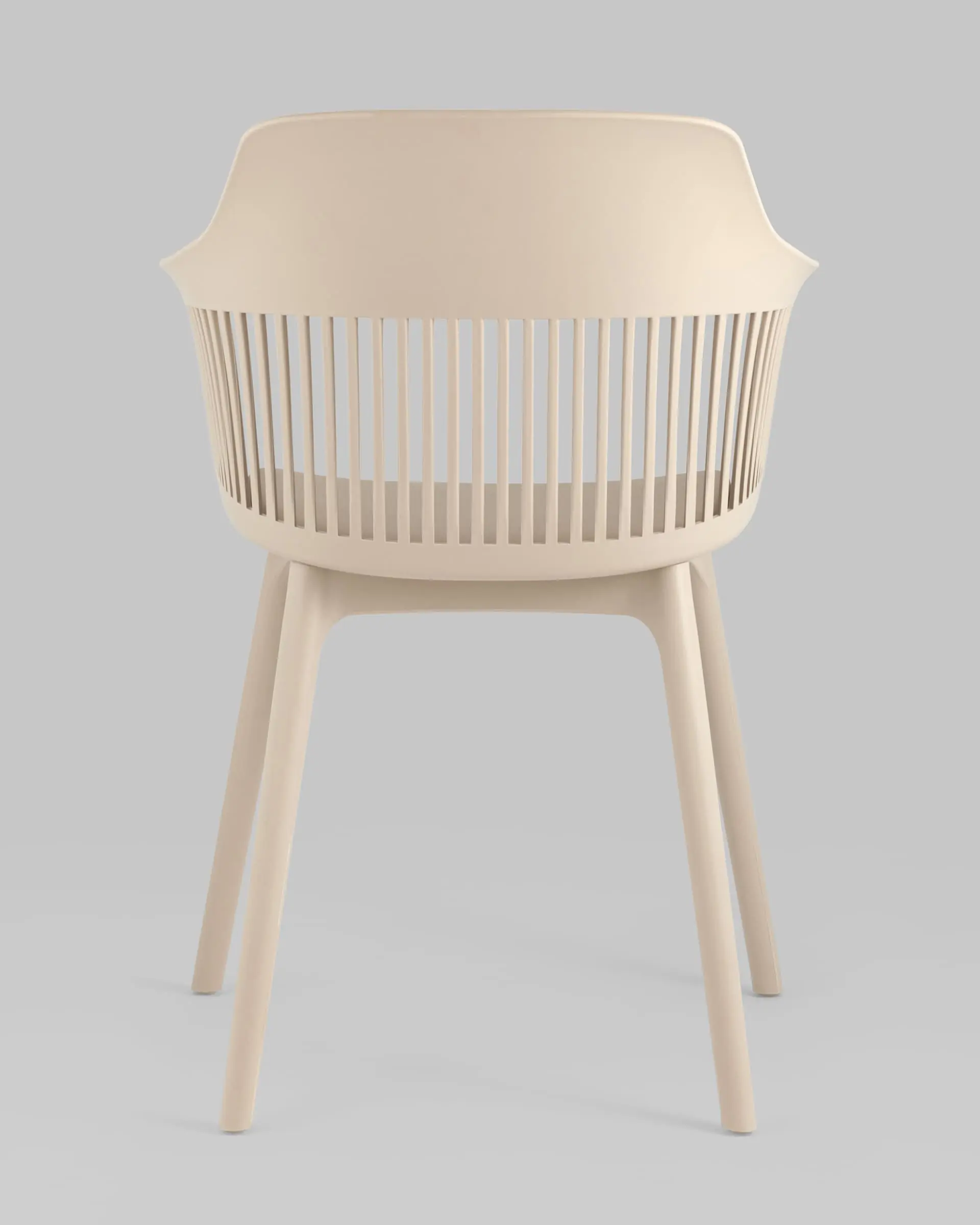 Polypropylene Armchair In Taupe-PP Chair