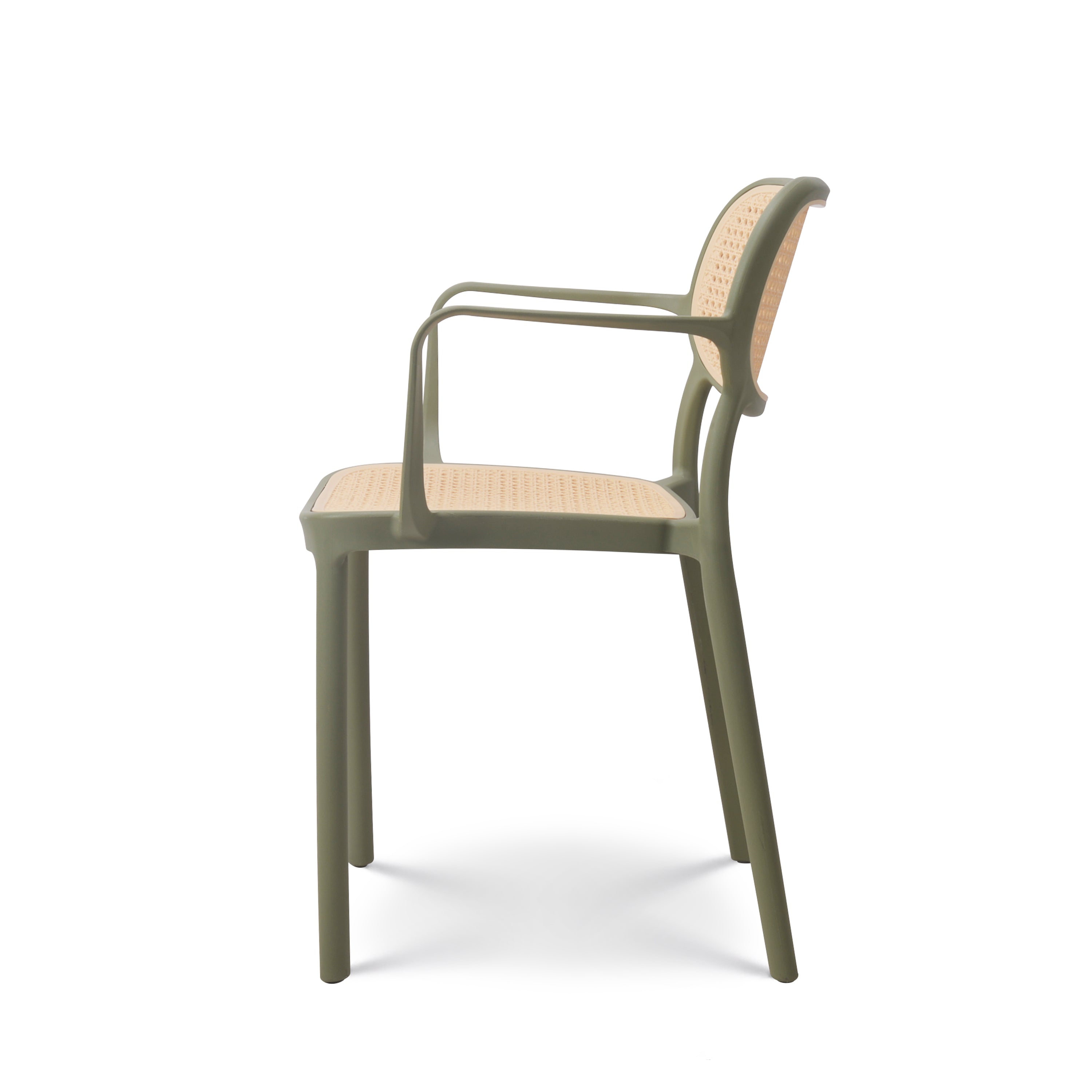 Hollow Design Polypropylene Armchair-PP Chair
