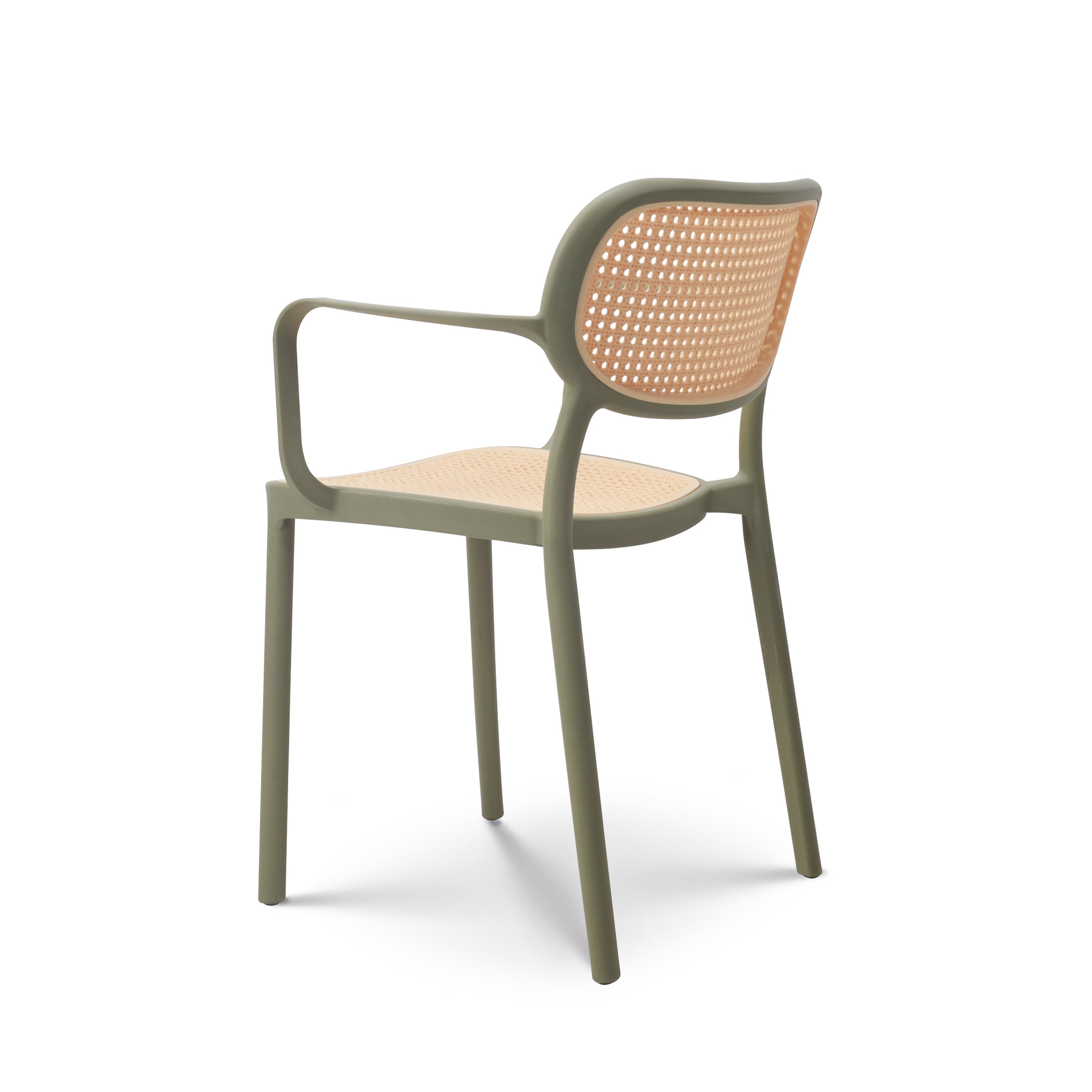 Hollow Design Polypropylene Armchair-PP Chair