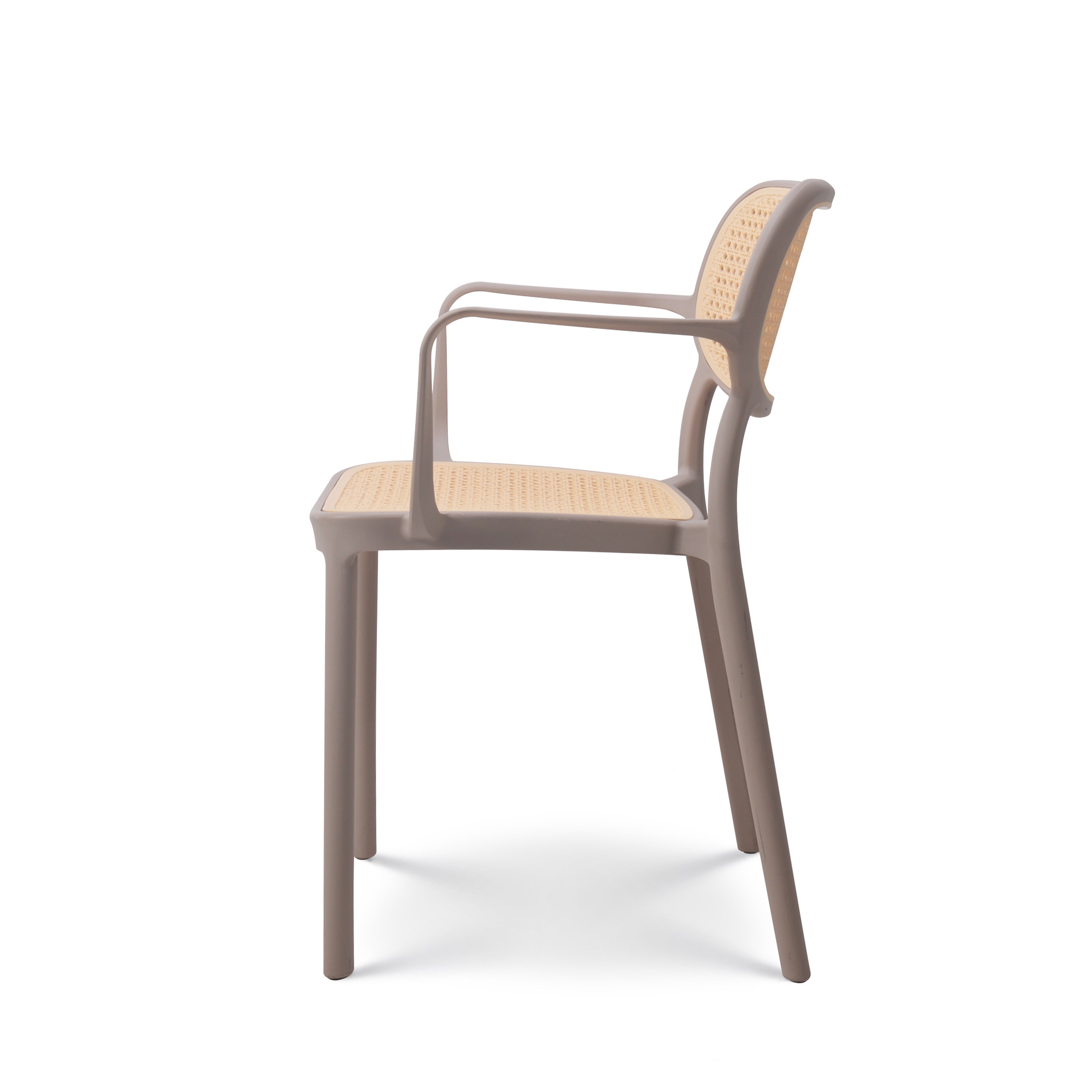 Hollow Design Polypropylene Armchair-PP Chair