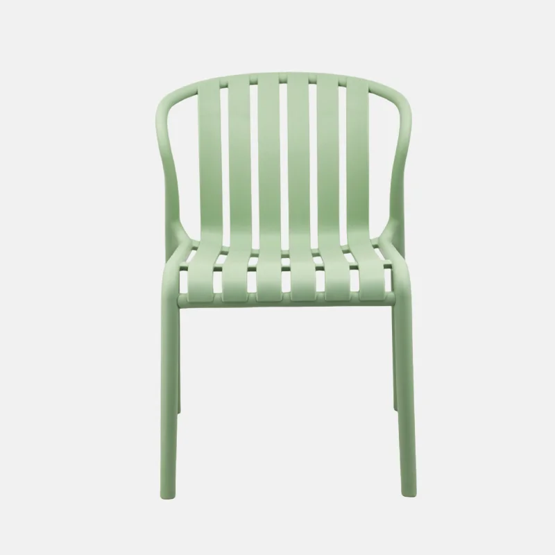 Mint Green Stackable Plastic Dining Chair – Fresh & Space-Saving Seating