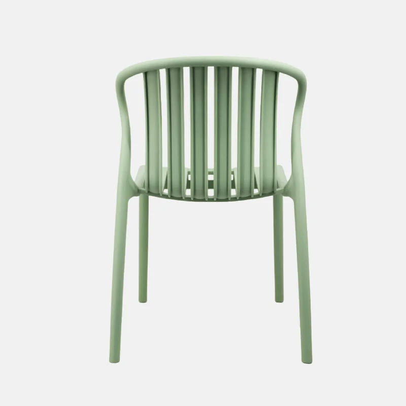 Mint Green Stackable Plastic Dining Chair – Fresh & Space-Saving Seating