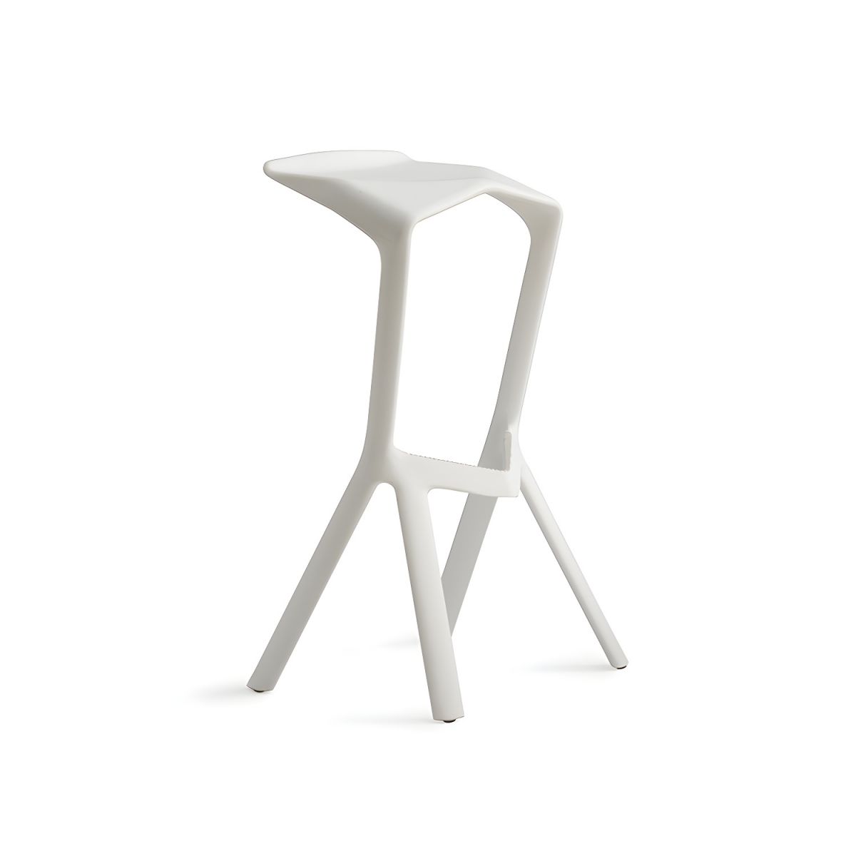 White Plastic Shark Bar Stool-PP Chair