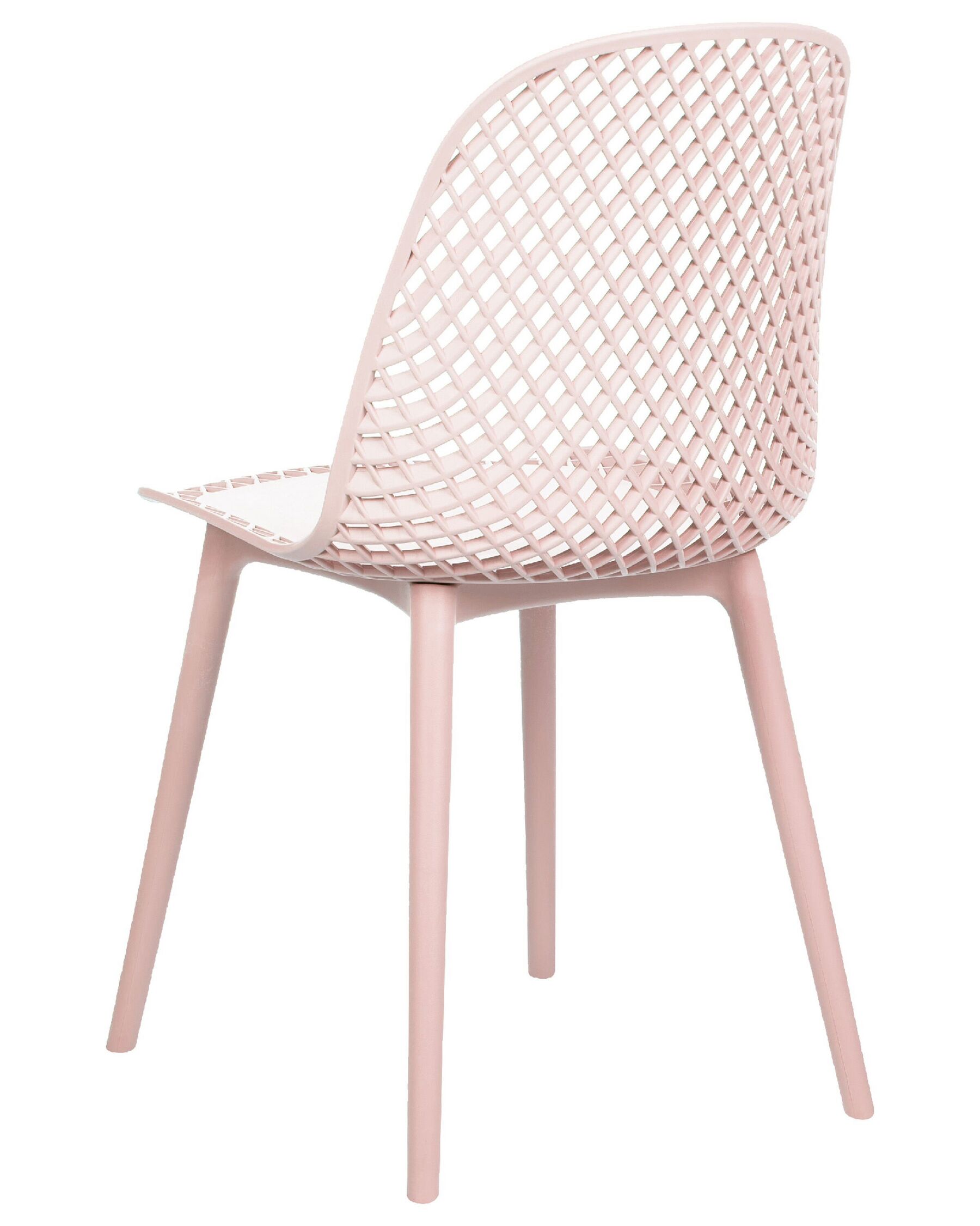 Pink Polypropylene Cafe Chair