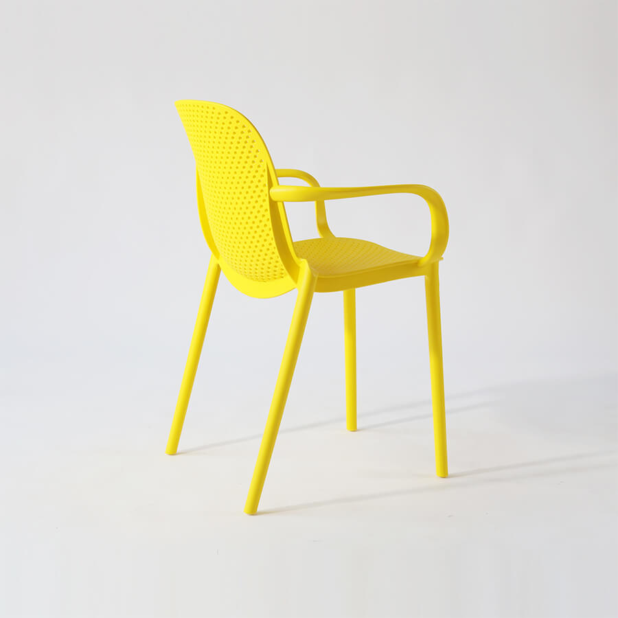 Plastic Armchair Yellow-PP Chair