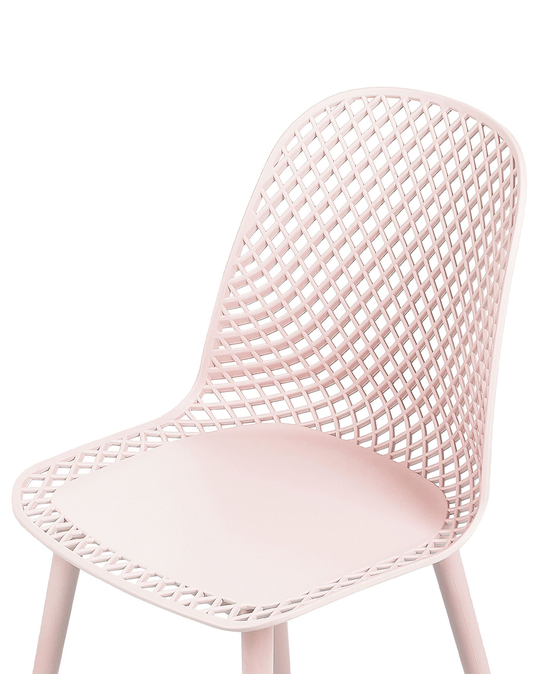 Pink Polypropylene Cafe Chair