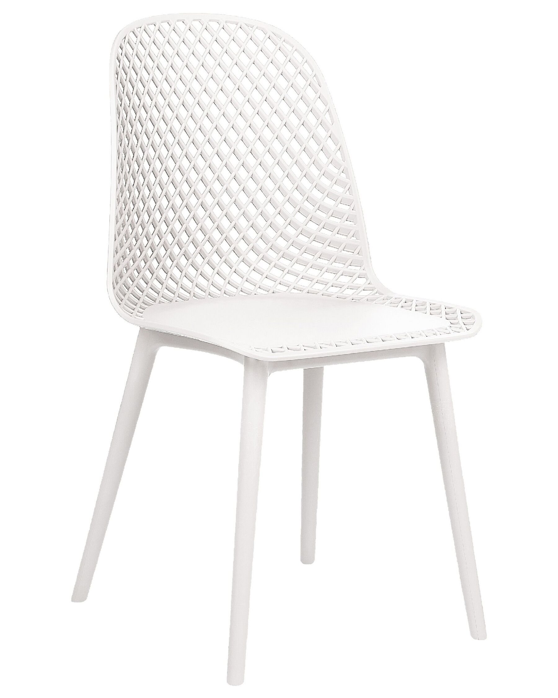 White Polypropylene Cafe Chair