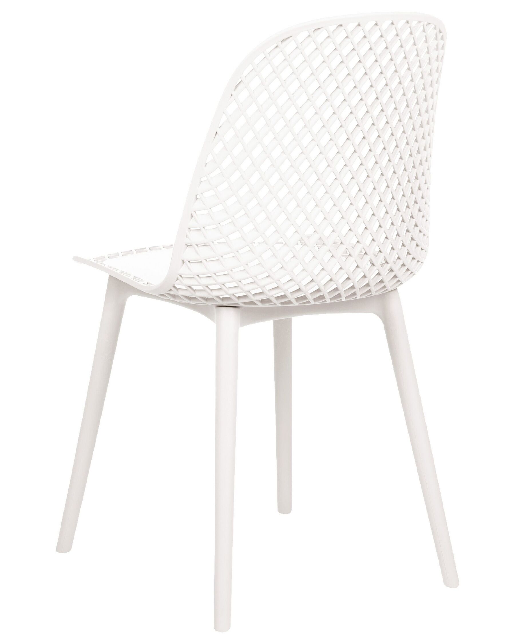 White Polypropylene Cafe Chair