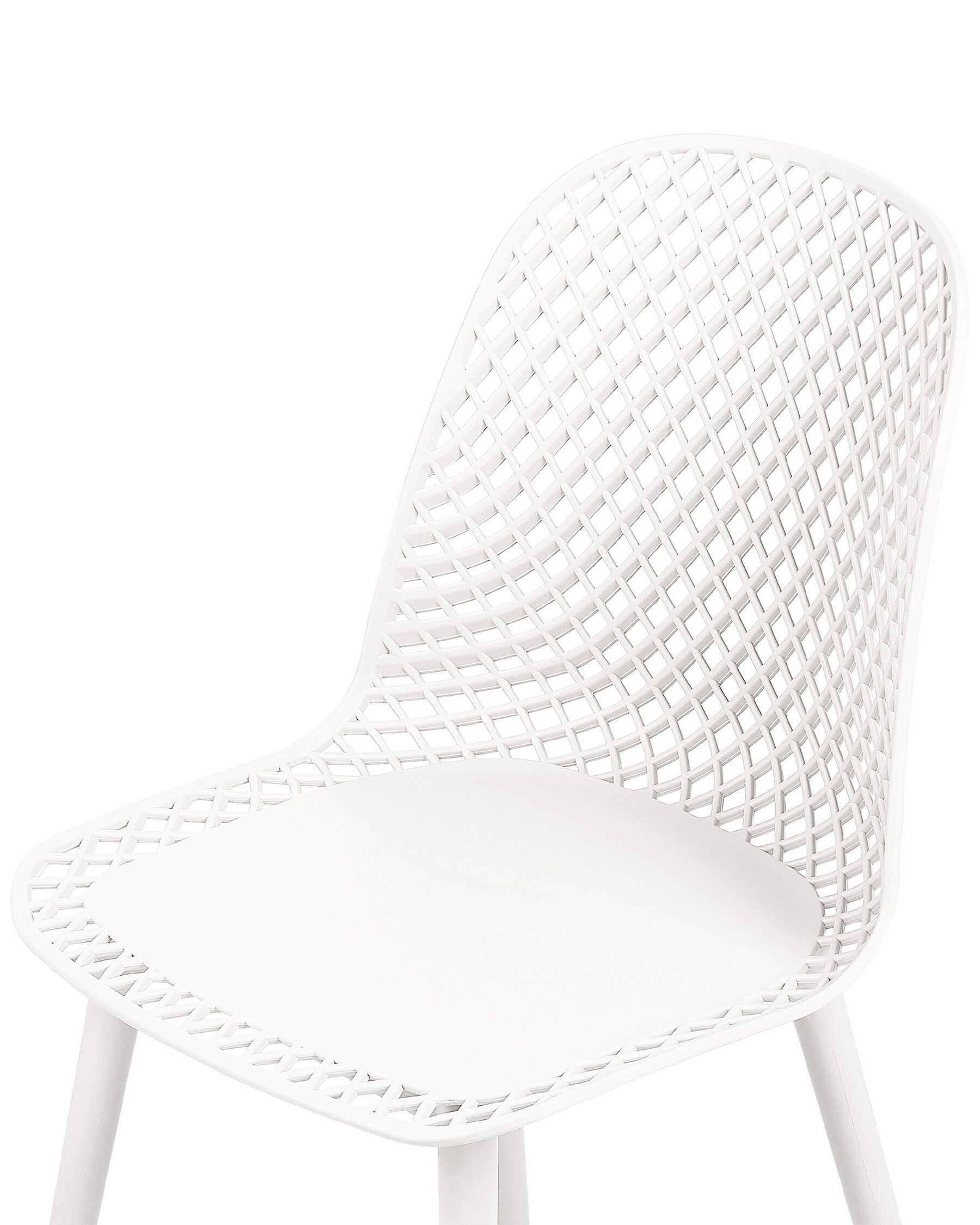 White Polypropylene Cafe Chair