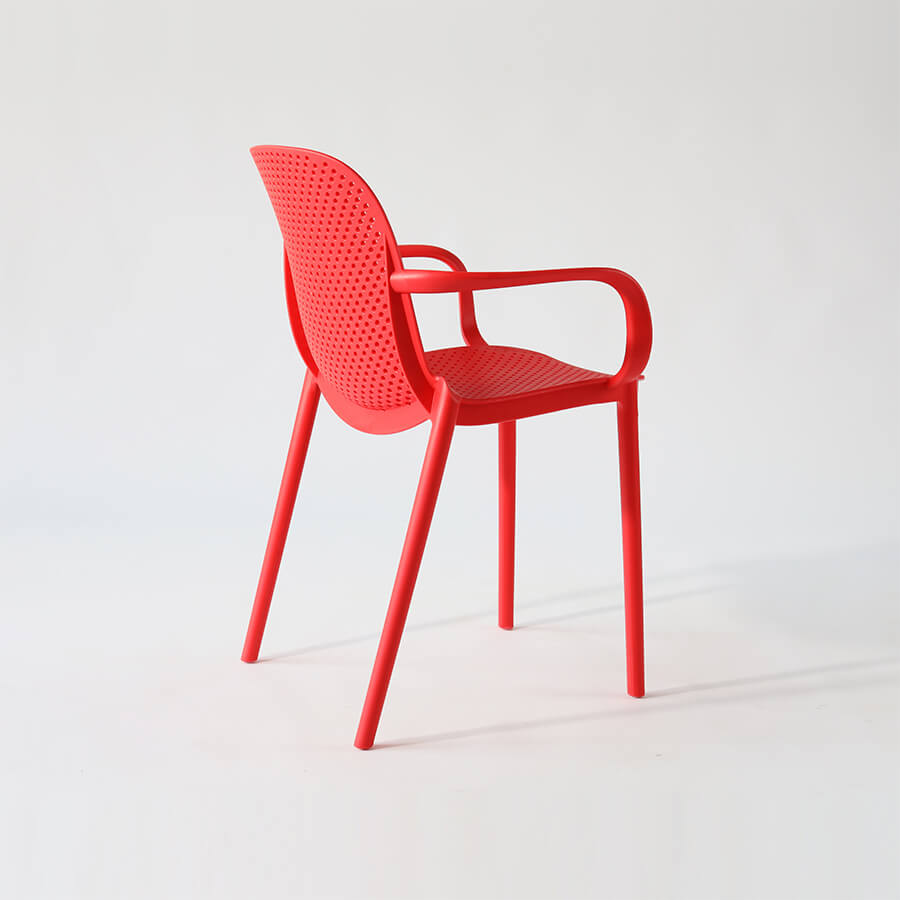 Plastic Armchair Red-PP Chair