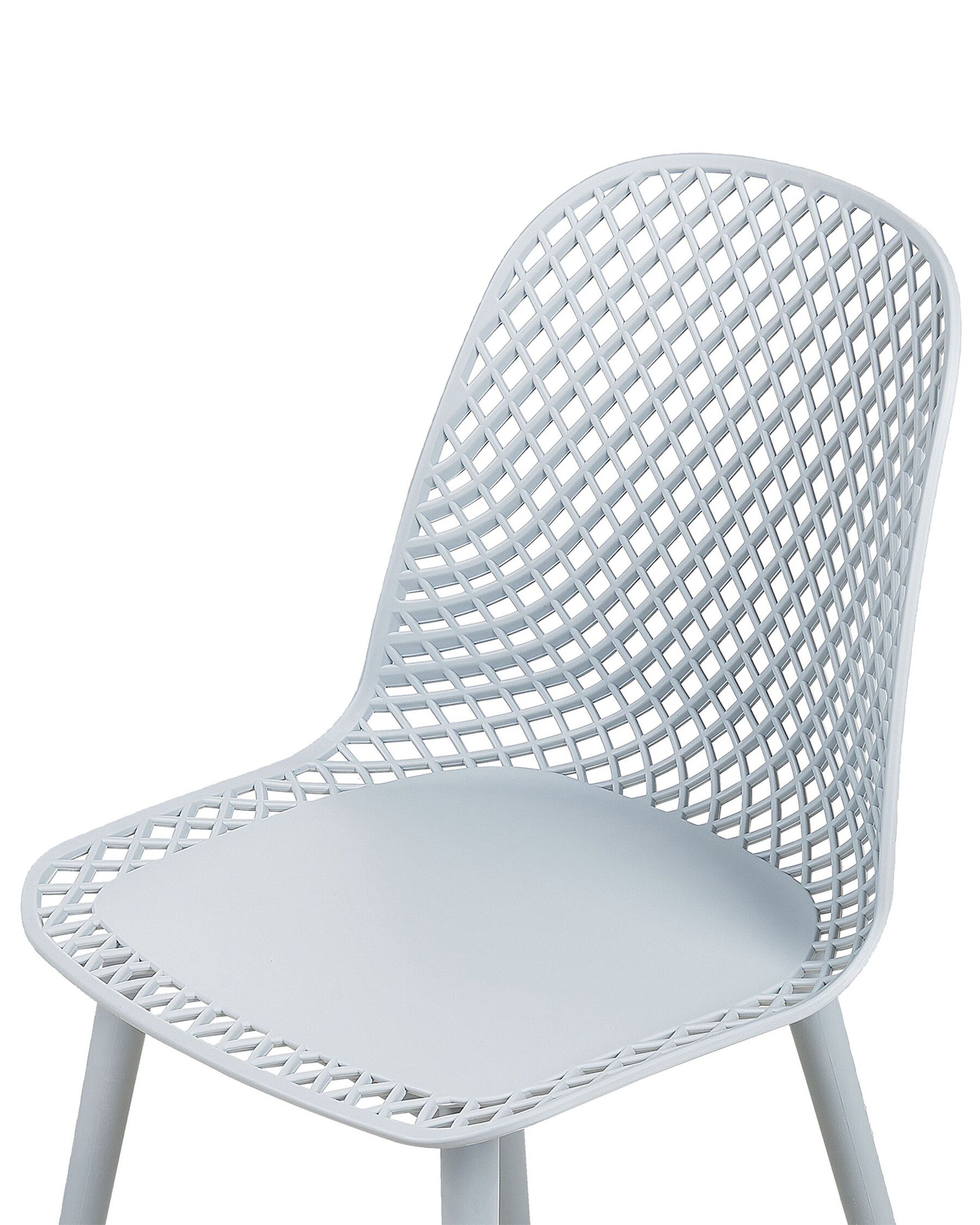 Light Grey Polypropylene Cafe Chair