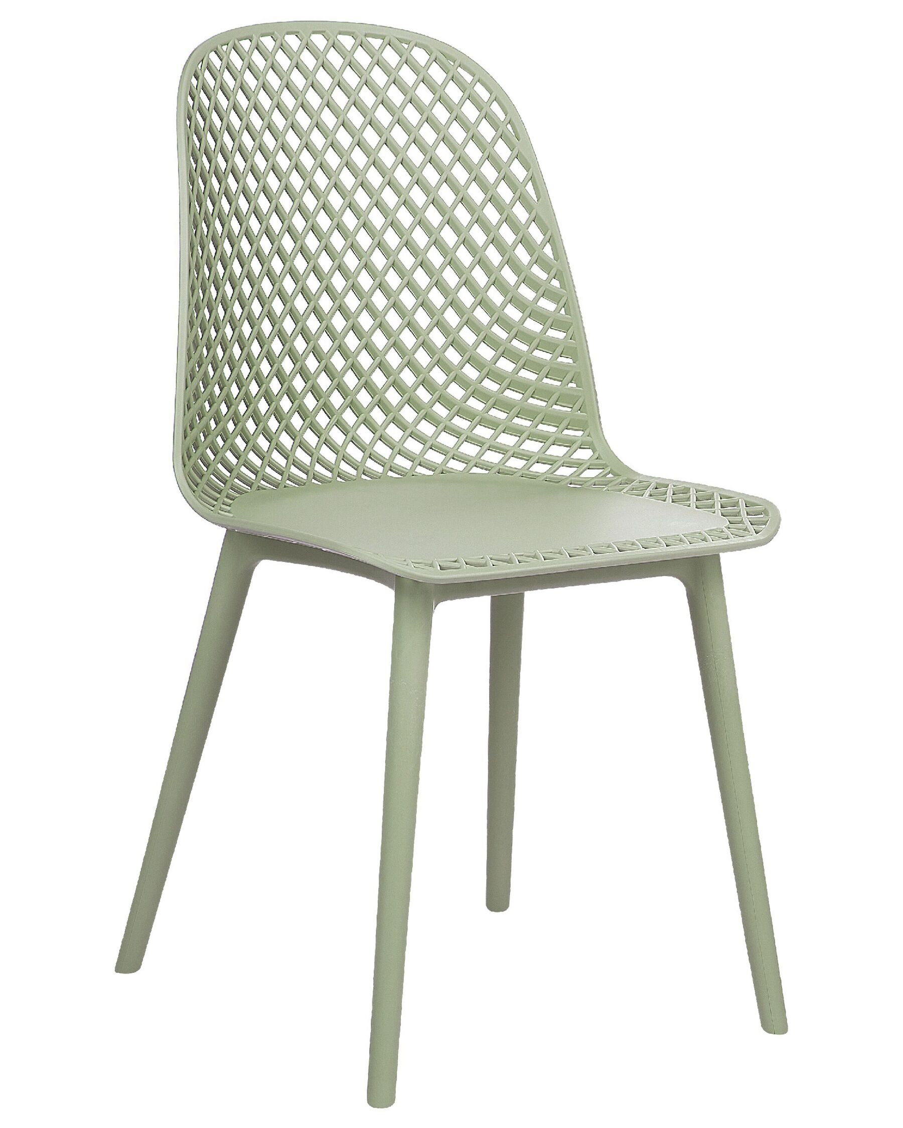 Mint Green Polypropylene Cafe Chair