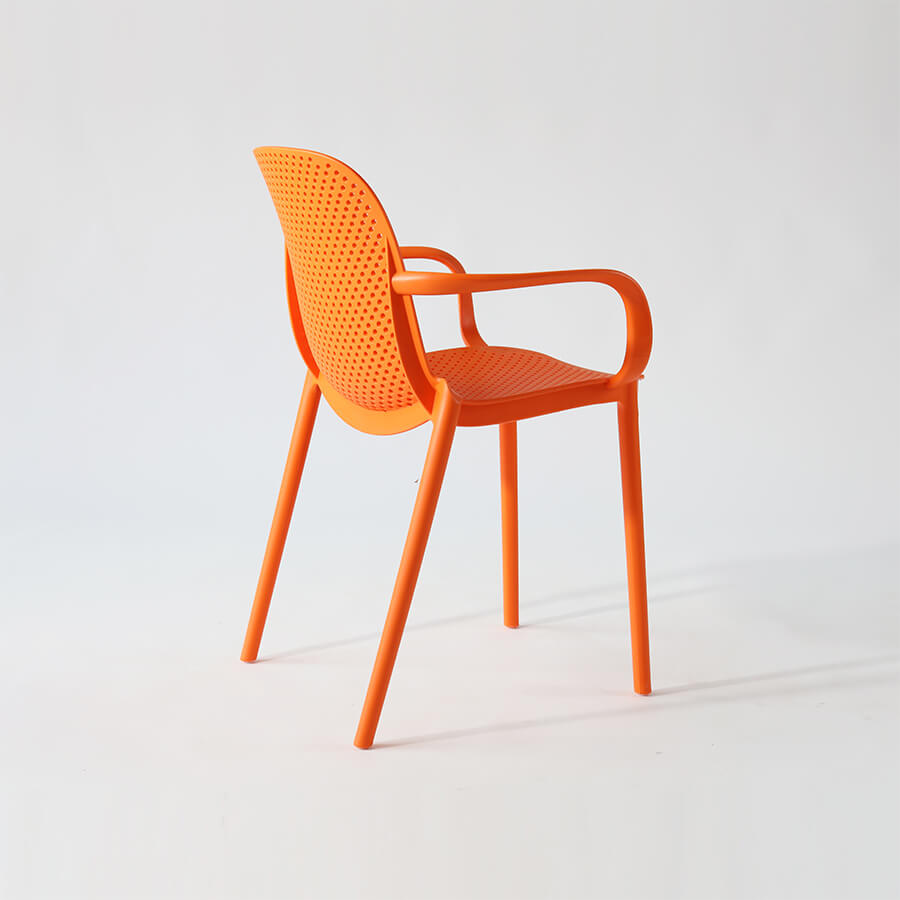 Plastic Armchair Orange-PP Chair