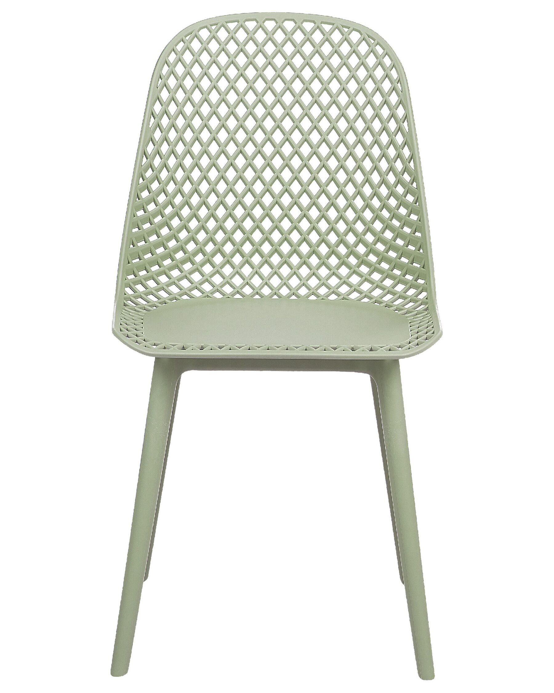 Mint Green Polypropylene Cafe Chair