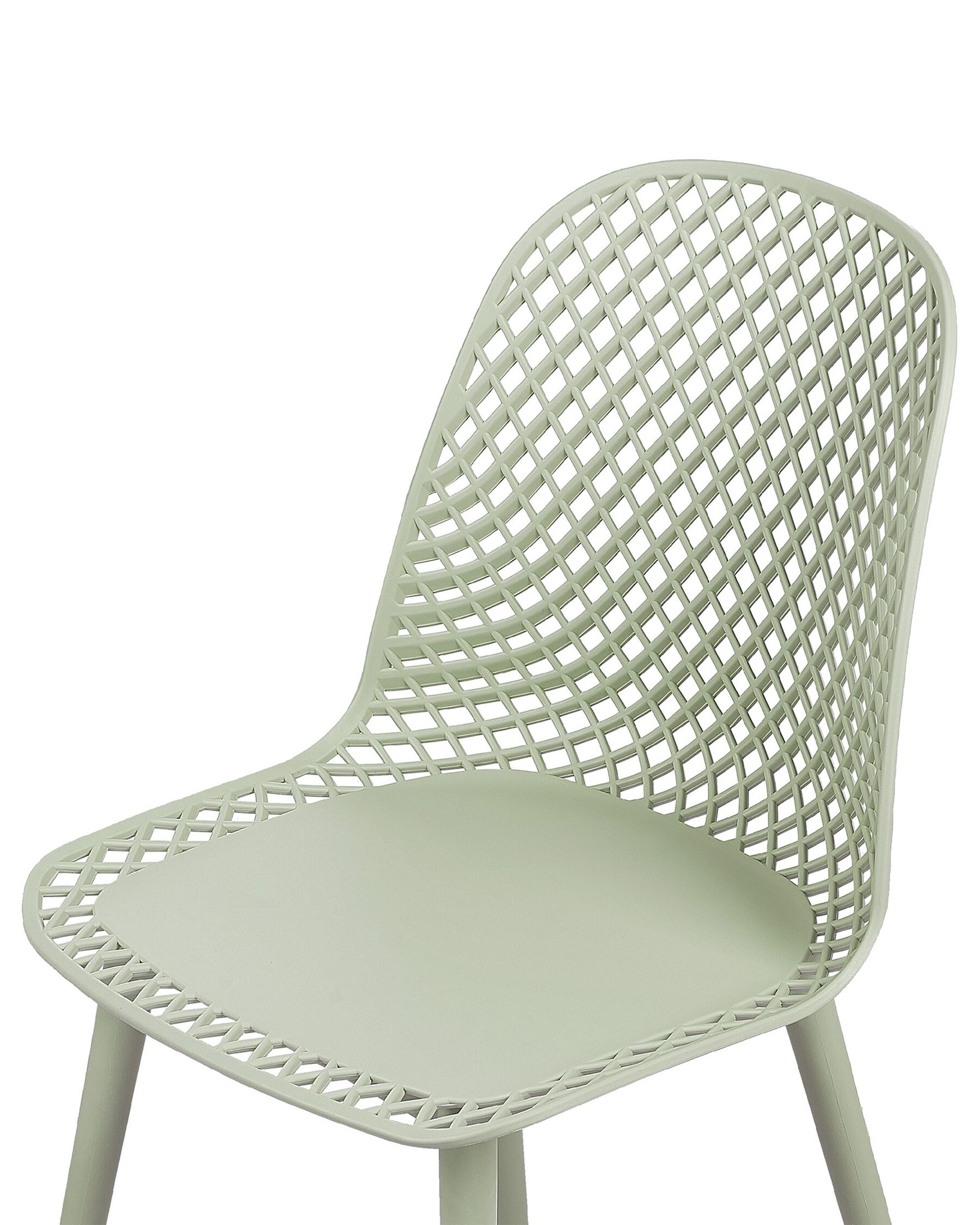 Mint Green Polypropylene Cafe Chair