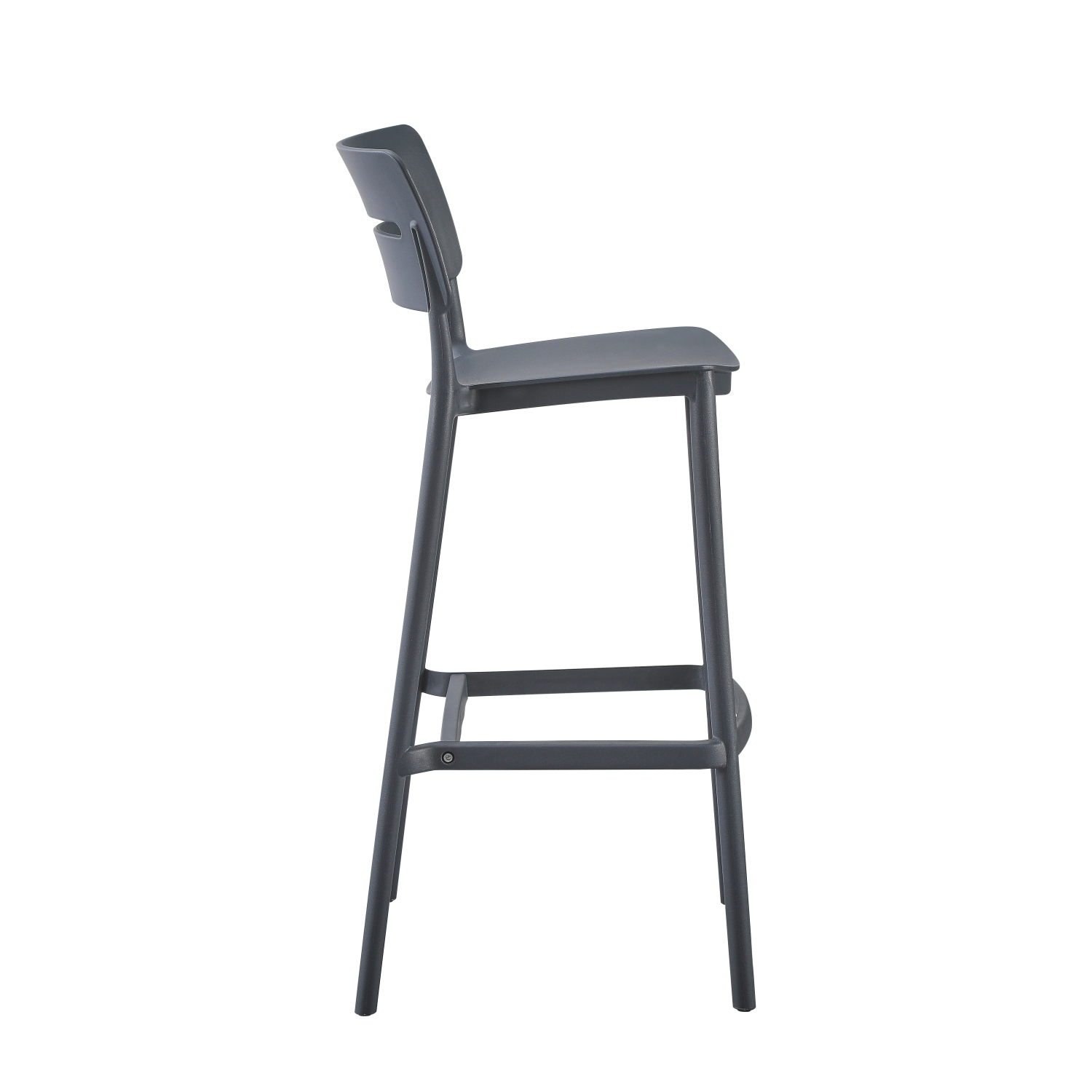 PP Bar Chair Dark Gray-PP Chair