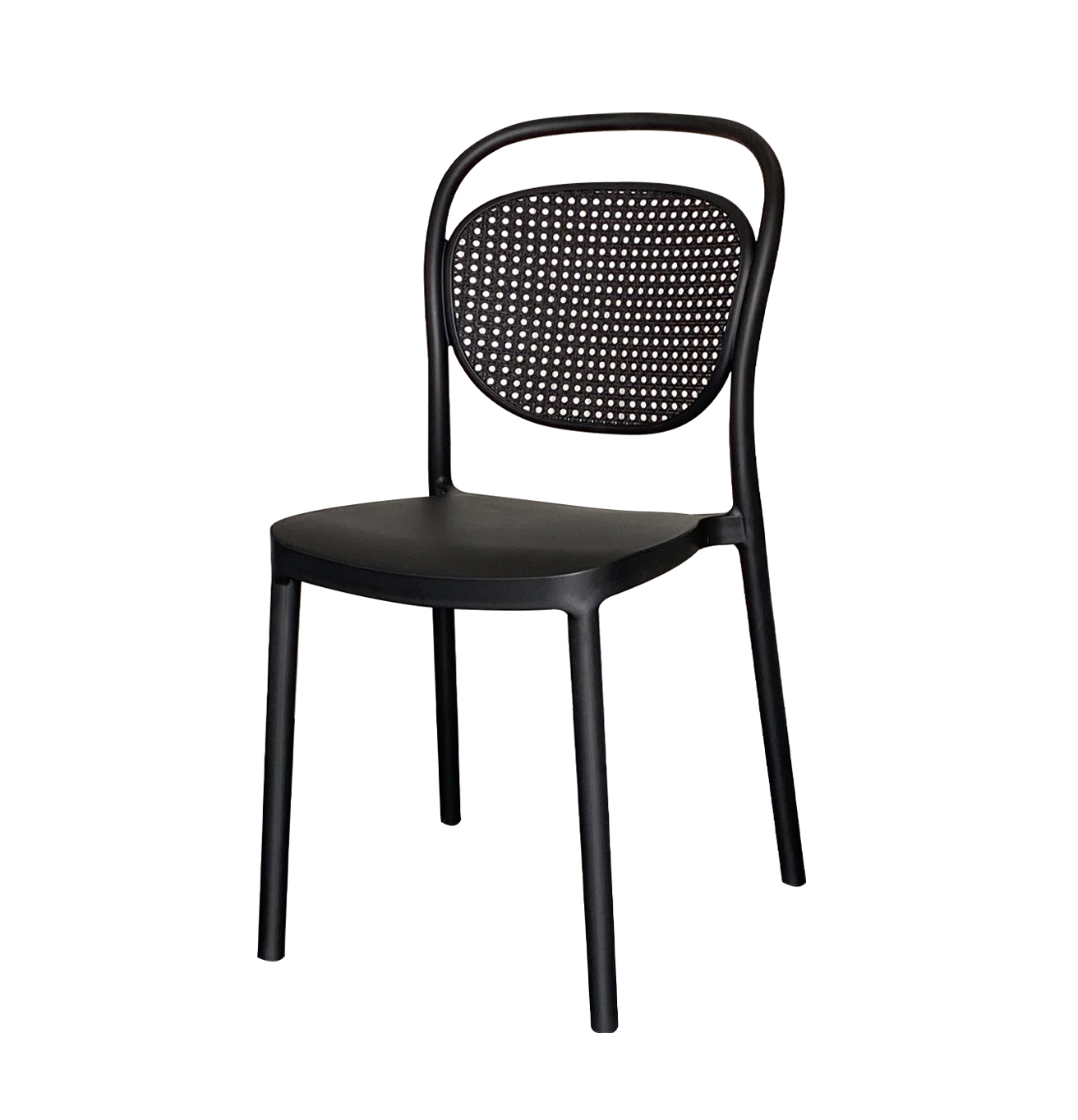 Black Plastic Outdoor Chair-PP Chair