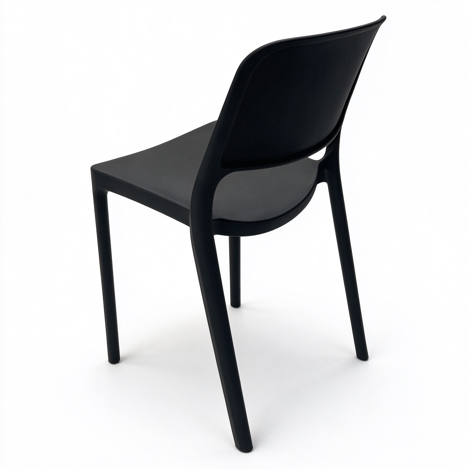 Monobloc Polypropylene Dining Chair, Stackable Plastic Side Chair for Hotel & Restaurant Outdoor Indoor Use