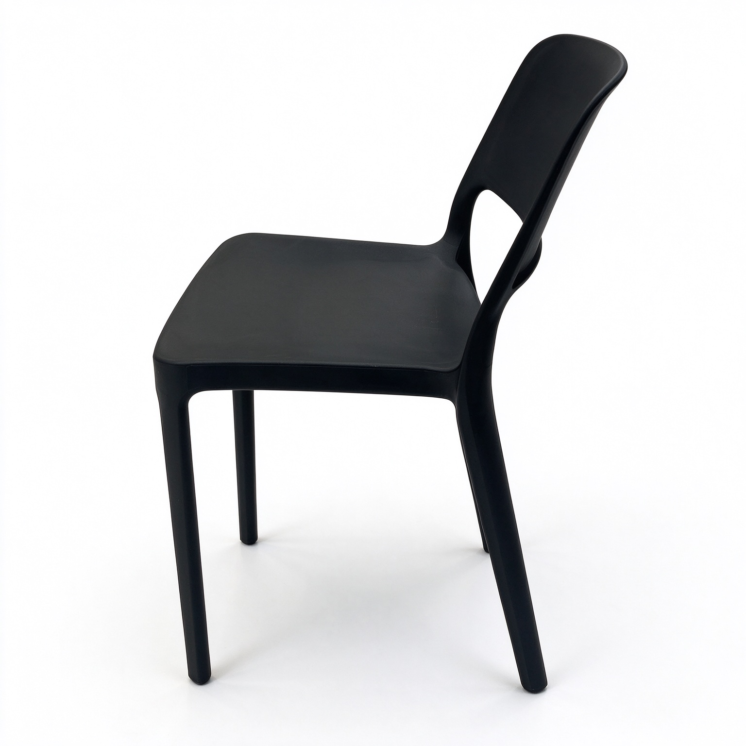 Monobloc Polypropylene Dining Chair, Stackable Plastic Side Chair for Hotel & Restaurant Outdoor Indoor Use