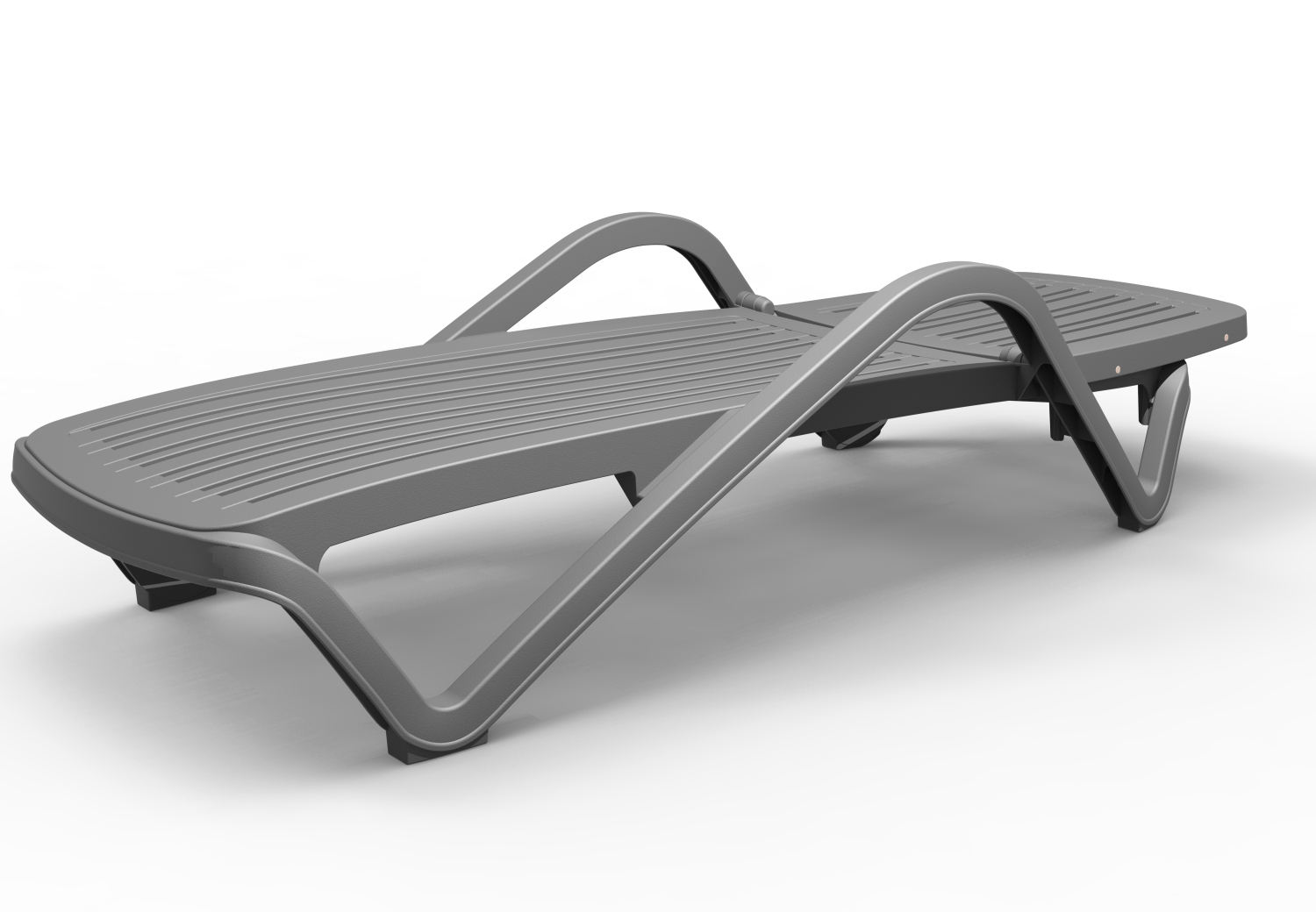 Adjustable PP Plastic Outdoor Chaise Lounge Chair - Weatherproof Sun Lounger for Poolside, Patio & Hotel Use