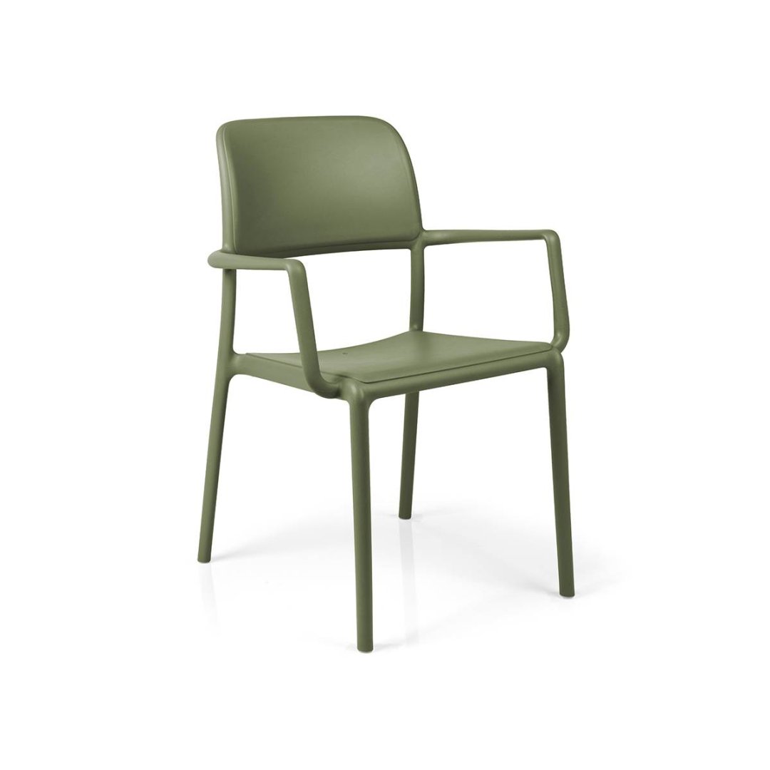 Olive Polypropylene Armchair-PP Chair