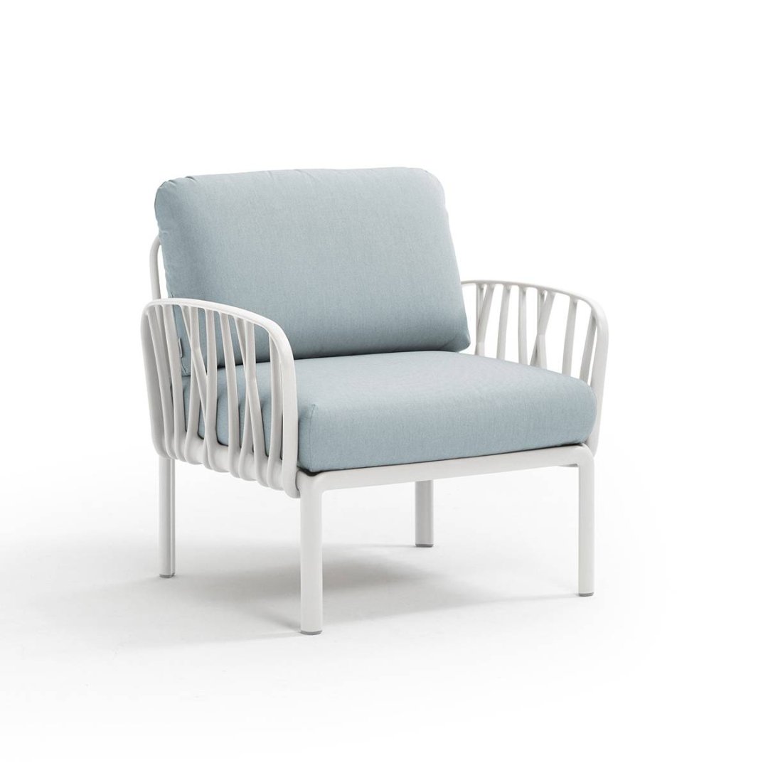 Light Blue Single Seat Outdoor Sofa-PP Chair