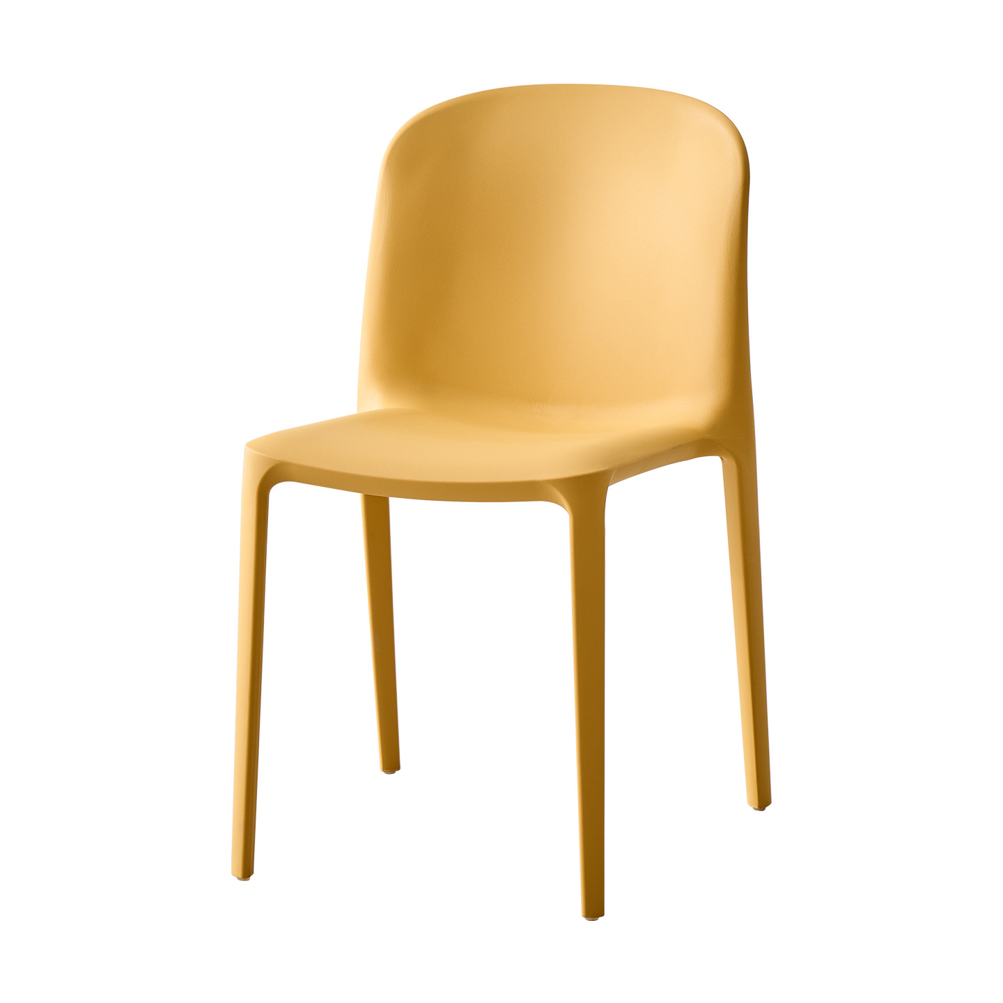 Modern Stackable Polypropylene Chair | One-Piece PP Dining Chair